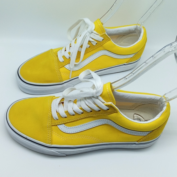 Vans Shoes - NWOT | Vans Old Skool Cyber Yellow and White Skate Shoe | Size 8